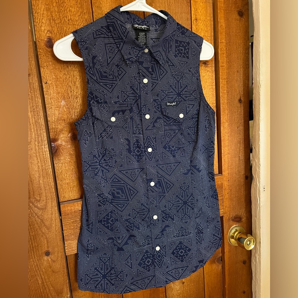 Wrangler Retro Sleeveless Pearl Snap